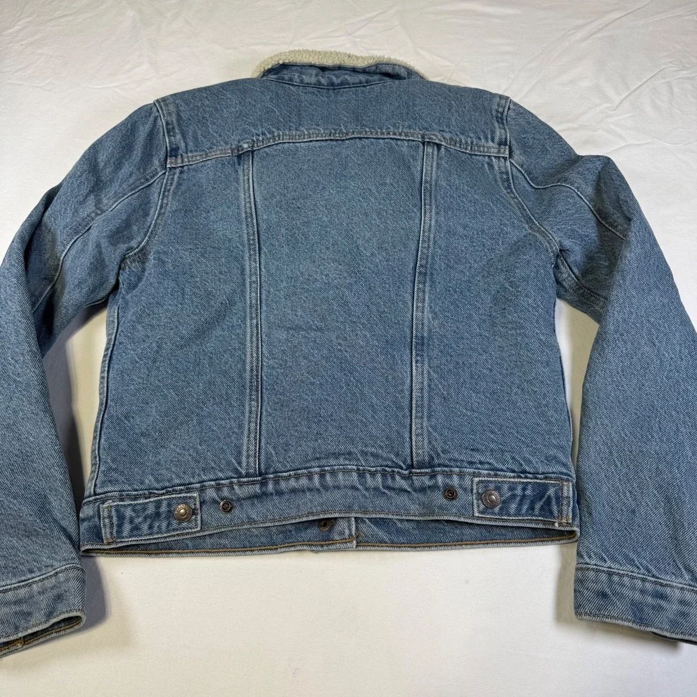 NWT Levi's Sherpa Lined Denim Jacket Standard Trucker Men's Size Small